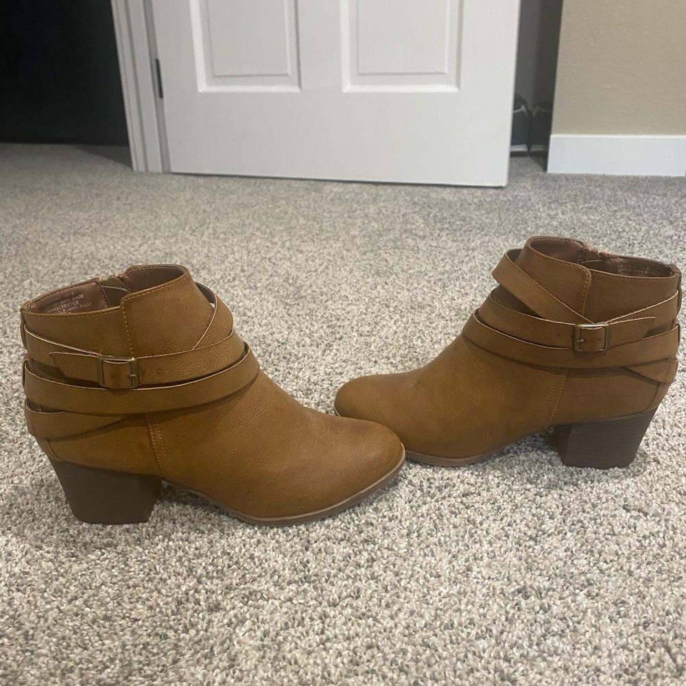 Brown booties